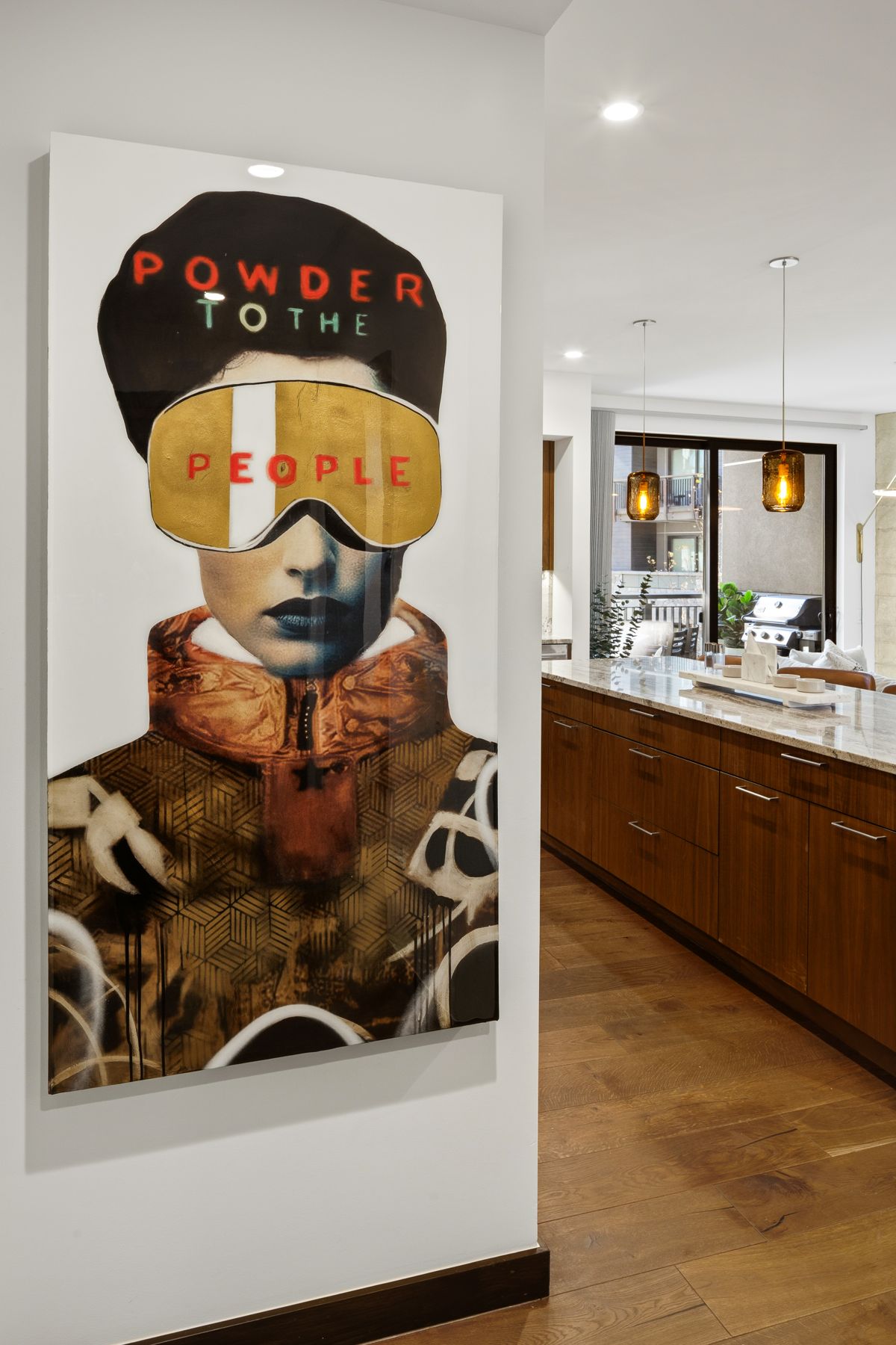Artwork in the entry