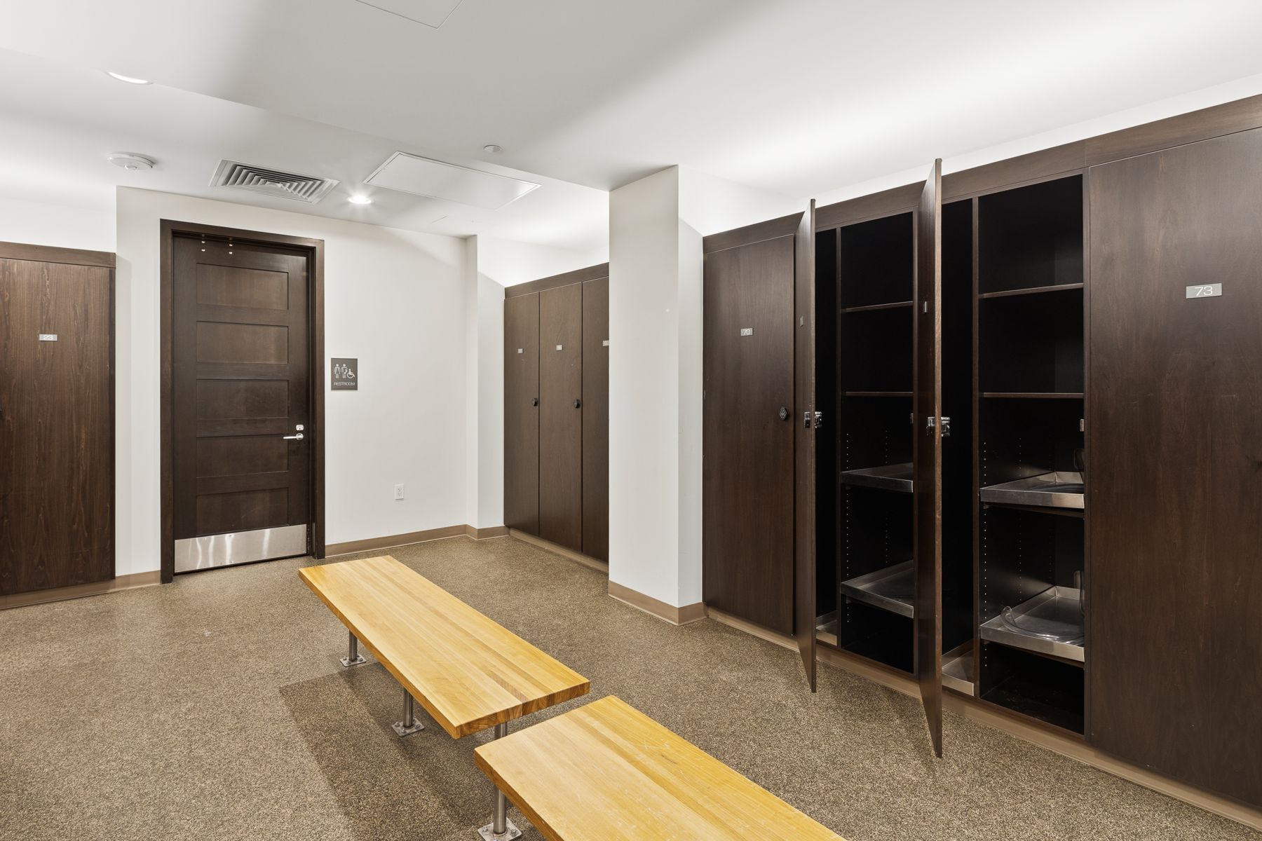 Ski locker room